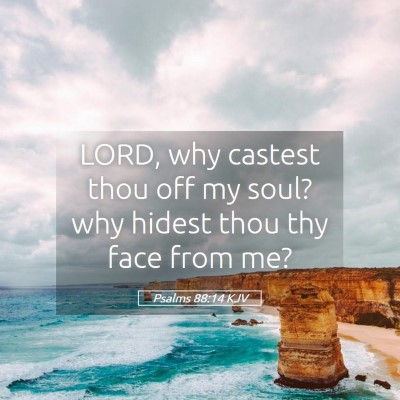 Picture 05 - Psalms 88:14 KJV - LORD, why castest thou off my soul? why hidest - Bible Verse Picture