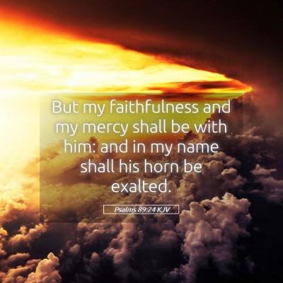 Picture 05 - Psalms 89:24 KJV - But my faithfulness and my mercy shall be with - Bible Verse Picture