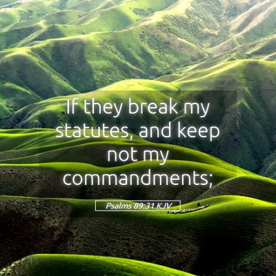 Picture 05 - Psalms 89:31 KJV - If they break my statutes, and keep not my - Bible Verse Picture