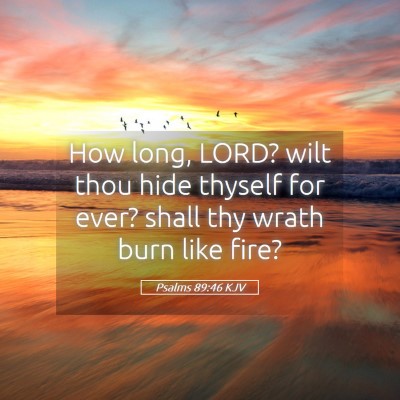 Picture 05 - Psalms 89:46 KJV - How long, LORD? wilt thou hide thyself for ever? - Bible Verse Picture