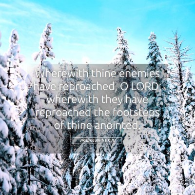 Picture 05 - Psalms 89:51 KJV - Wherewith thine enemies have reproached, O LORD; - Bible Verse Picture