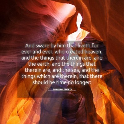 Picture 05 - Revelation 10:6 KJV - And sware by him that liveth for ever and ever, - Bible Verse Picture