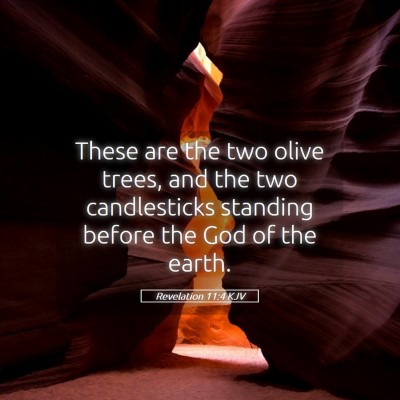 Picture 05 - Revelation 11:4 KJV - These are the two olive trees, and the two - Bible Verse Picture