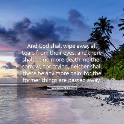 Picture 05 - Revelation 21:4 KJV - And God shall wipe away all tears from their - Bible Verse Picture