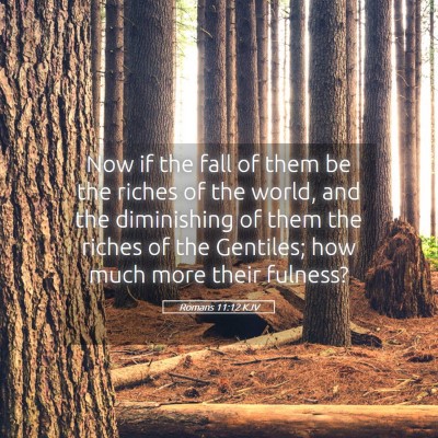 Picture 05 - Romans 11:12 KJV - Now if the fall of them be the riches of the - Bible Verse Picture