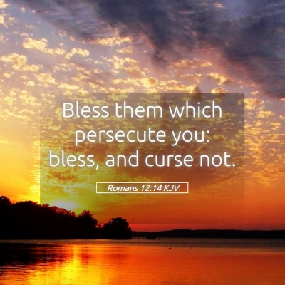 Picture 05 - Romans 12:14 KJV - Bless them which persecute you: bless, and curse - Bible Verse Picture