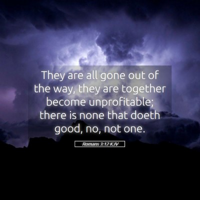 Picture 05 - Romans 3:12 KJV - They are all gone out of the way, they are - Bible Verse Picture