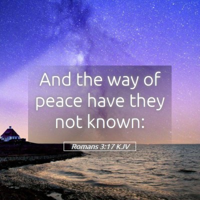Picture 05 - Romans 3:17 KJV - And the way of peace have they not - Bible Verse Picture