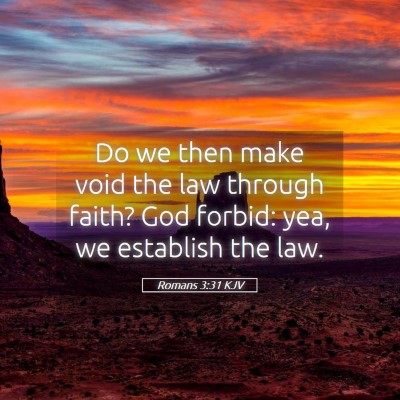 Picture 05 - Romans 3:31 KJV - Do we then make void the law through faith? God - Bible Verse Picture