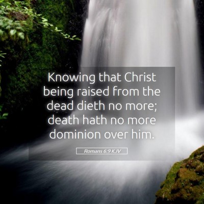 Picture 05 - Romans 6:9 KJV - Knowing that Christ being raised from the dead - Bible Verse Picture
