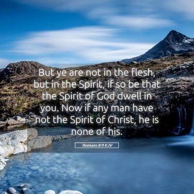 Picture 05 - Romans 8:9 KJV - But ye are not in the flesh, but in the Spirit, - Bible Verse Picture