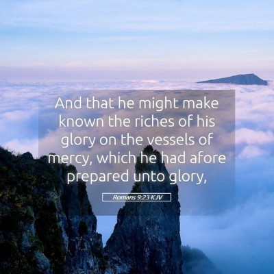 Picture 05 - Romans 9:23 KJV - And that he might make known the riches of his - Bible Verse Picture