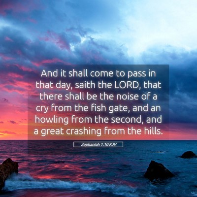 Picture 05 - Zephaniah 1:10 KJV - And it shall come to pass in that day, saith the - Bible Verse Picture