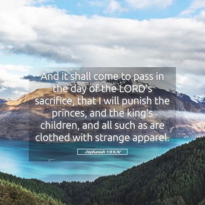 Picture 05 - Zephaniah 1:8 KJV - And it shall come to pass in the day of the - Bible Verse Picture