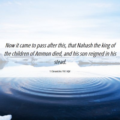 Picture 06 - 1 Chronicles 19:1 KJV - Now it came to pass after this, that Nahash the - Bible Verse Picture
