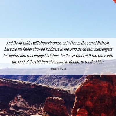 Picture 06 - 1 Chronicles 19:2 KJV - And David said, I will show kindness unto Hanun - Bible Verse Picture