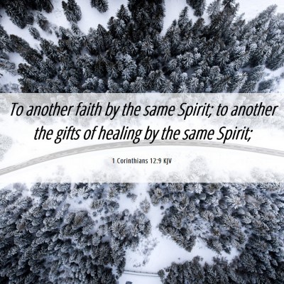 Picture 06 - 1 Corinthians 12:9 KJV - To another faith by the same Spirit; to another - Bible Verse Picture
