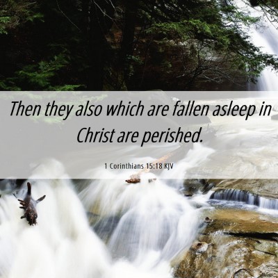 Picture 06 - 1 Corinthians 15:18 KJV - Then they also which are fallen asleep in Christ - Bible Verse Picture