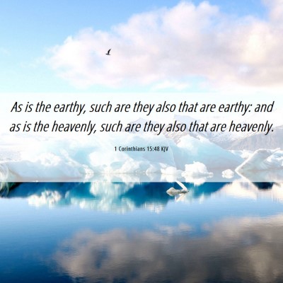 Picture 06 - 1 Corinthians 15:48 KJV - As is the earthy, such are they also that are - Bible Verse Picture