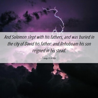 Picture 06 - 1 Kings 11:43 KJV - And Solomon slept with his fathers, and was - Bible Verse Picture