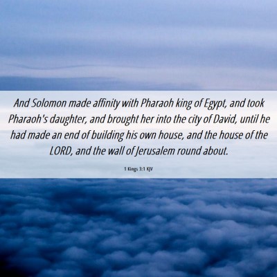 Picture 06 - 1 Kings 3:1 KJV - And Solomon made affinity with Pharaoh king of - Bible Verse Picture