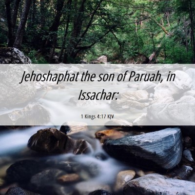 Picture 06 - 1 Kings 4:17 KJV - Jehoshaphat the son of Paruah, in - Bible Verse Picture
