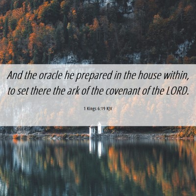 Picture 06 - 1 Kings 6:19 KJV - And the oracle he prepared in the house within, - Bible Verse Picture