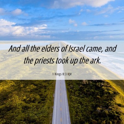 Picture 06 - 1 Kings 8:3 KJV - And all the elders of Israel came, and the - Bible Verse Picture