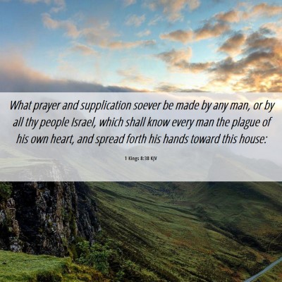 Picture 06 - 1 Kings 8:38 KJV - What prayer and supplication soever be made by - Bible Verse Picture