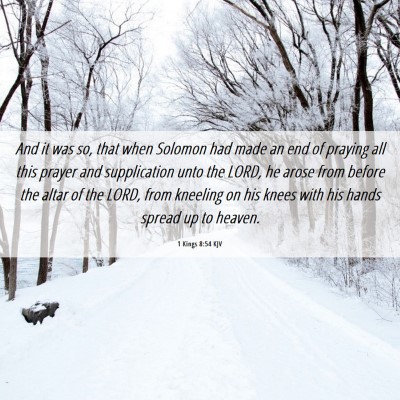 Picture 06 - 1 Kings 8:54 KJV - And it was so, that when Solomon had made an end - Bible Verse Picture