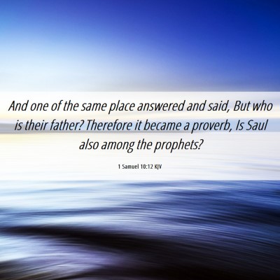 Picture 06 - 1 Samuel 10:12 KJV - And one of the same place answered and said, But - Bible Verse Picture