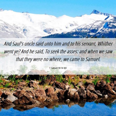 Picture 06 - 1 Samuel 10:14 KJV - And Saul's uncle said unto him and to his - Bible Verse Picture