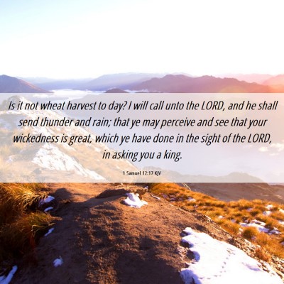 Picture 06 - 1 Samuel 12:17 KJV - Is it not wheat harvest to day? I will call unto - Bible Verse Picture