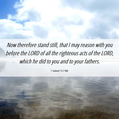 Picture 06 - 1 Samuel 12:7 KJV - Now therefore stand still, that I may reason with - Bible Verse Picture
