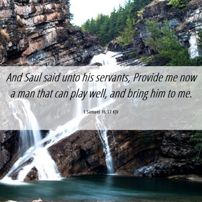 Picture 06 - 1 Samuel 16:17 KJV - And Saul said unto his servants, Provide me now a - Bible Verse Picture