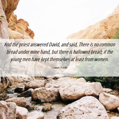 Picture 06 - 1 Samuel 21:4 KJV - And the priest answered David, and said, There is - Bible Verse Picture