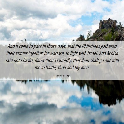 Picture 06 - 1 Samuel 28:1 KJV - And it came to pass in those days, that the - Bible Verse Picture