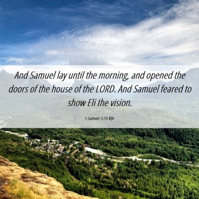 Picture 06 - 1 Samuel 3:15 KJV - And Samuel lay until the morning, and opened the - Bible Verse Picture