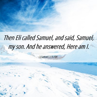 Picture 06 - 1 Samuel 3:16 KJV - Then Eli called Samuel, and said, Samuel, my son. - Bible Verse Picture