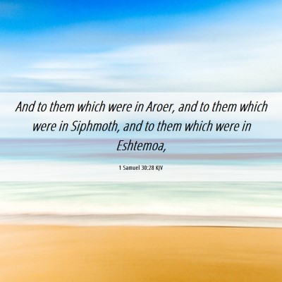 Picture 06 - 1 Samuel 30:28 KJV - And to them which were in Aroer, and to them - Bible Verse Picture