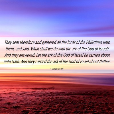 Picture 06 - 1 Samuel 5:8 KJV - They sent therefore and gathered all the lords of - Bible Verse Picture