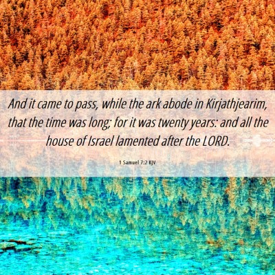 Picture 06 - 1 Samuel 7:2 KJV - And it came to pass, while the ark abode in - Bible Verse Picture