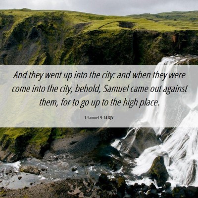 Picture 06 - 1 Samuel 9:14 KJV - And they went up into the city: and when they - Bible Verse Picture