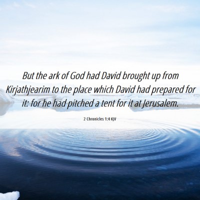 Picture 06 - 2 Chronicles 1:4 KJV - But the ark of God had David brought up from - Bible Verse Picture