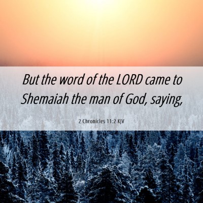 Picture 06 - 2 Chronicles 11:2 KJV - But the word of the LORD came to Shemaiah the man - Bible Verse Picture