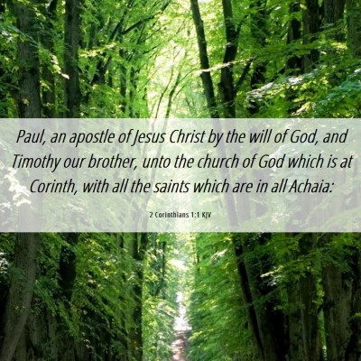 Picture 06 - 2 Corinthians 1:1 KJV - Paul, an apostle of Jesus Christ by the will of - Bible Verse Picture