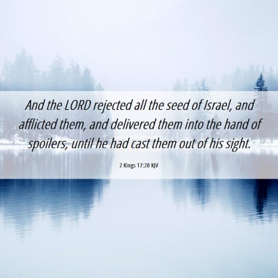 Picture 06 - 2 Kings 17:20 KJV - And the LORD rejected all the seed of Israel, and - Bible Verse Picture