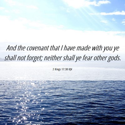 Picture 06 - 2 Kings 17:38 KJV - And the covenant that I have made with you ye - Bible Verse Picture