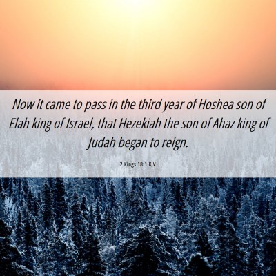 Picture 06 - 2 Kings 18:1 KJV - Now it came to pass in the third year of Hoshea - Bible Verse Picture