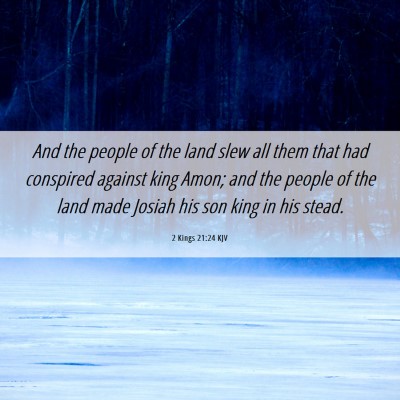 Picture 06 - 2 Kings 21:24 KJV - And the people of the land slew all them that had - Bible Verse Picture